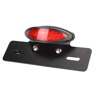Motocicletă Oval Retro LED Stop Spate Lampă Placuță de Înmatriculare Potrivit pentru Honda mai mic decât br mai mare decât (Copertă roșie )