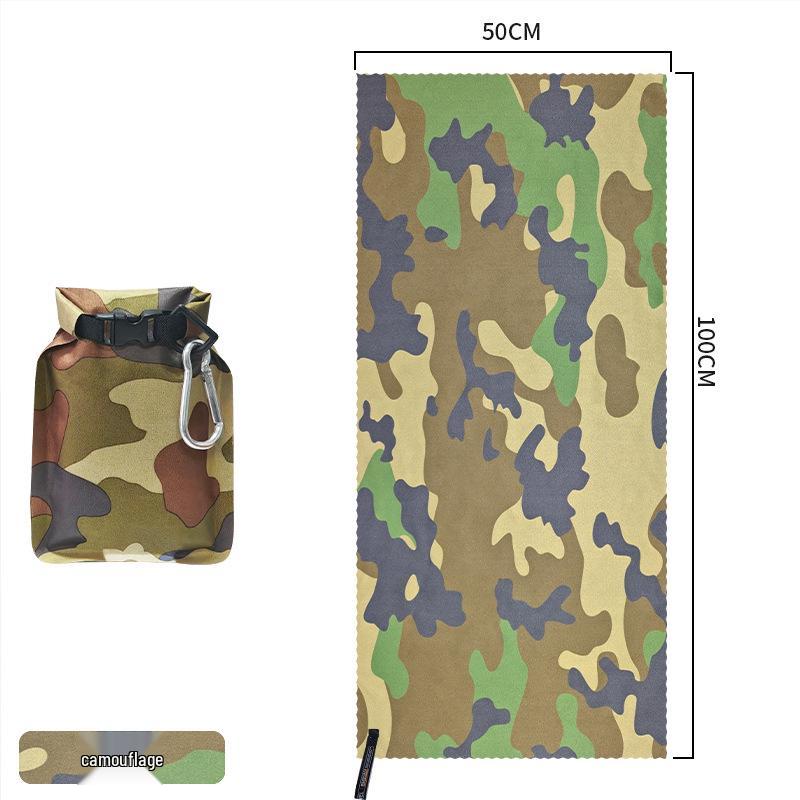 Tragbares Schnelltrocknendes Mikrofaserhandtuch und Wasserdichte Tasche für Outdoor-Sport, Reisen und Geschäftsreisen