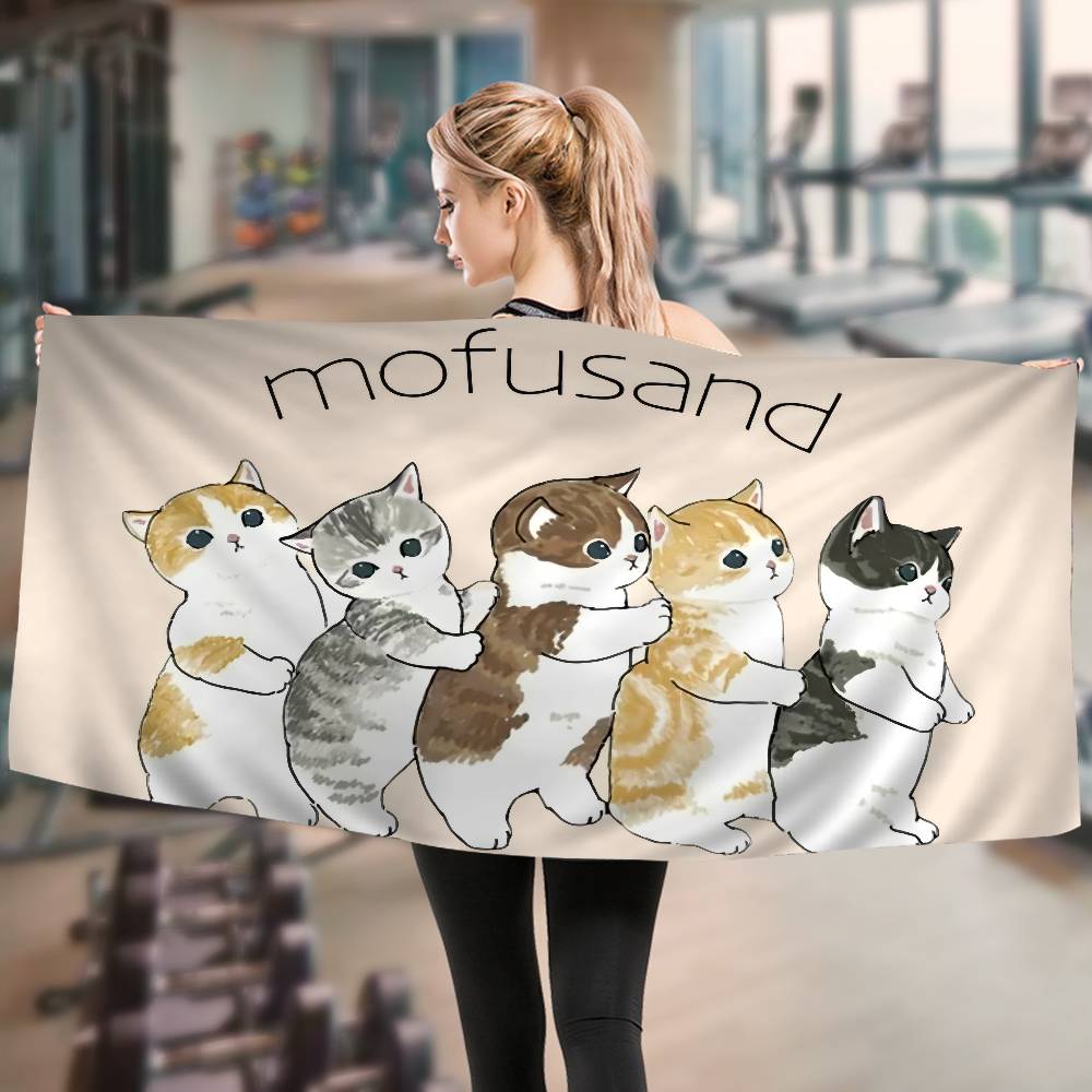 Funny Cat Mofusand Big Microfiber Beach Towels Quick Dry Towel Sand Beach Towels Pool Towel For Travel Swim Pool Yoga