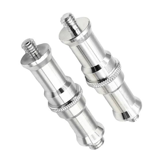 Screw Converter Glossy Anti-corrosion 3/8 to 1/4 1/4 to 1/4 Tripod Male to Male Threaded Screw for Selfie Stick