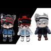 Niannyyhouse 15cm 20cm Vêtements en Peluche Costume Cool Veste en Jean Sweat à Capuche Short Chapeau Lunettes Chaussures Vêtements de Poupée en Coton Accessoires d'Habillage (gris, 15cm)