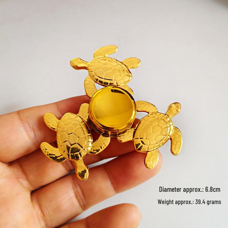 Colorful Zinc Alloy Fidget Spinner: Black Tech Stress-Relief Toy for Students and Kids.