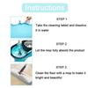 Floor Cleaning Tablets Tile  Stains Remover Polished Floor for Home Cleaning