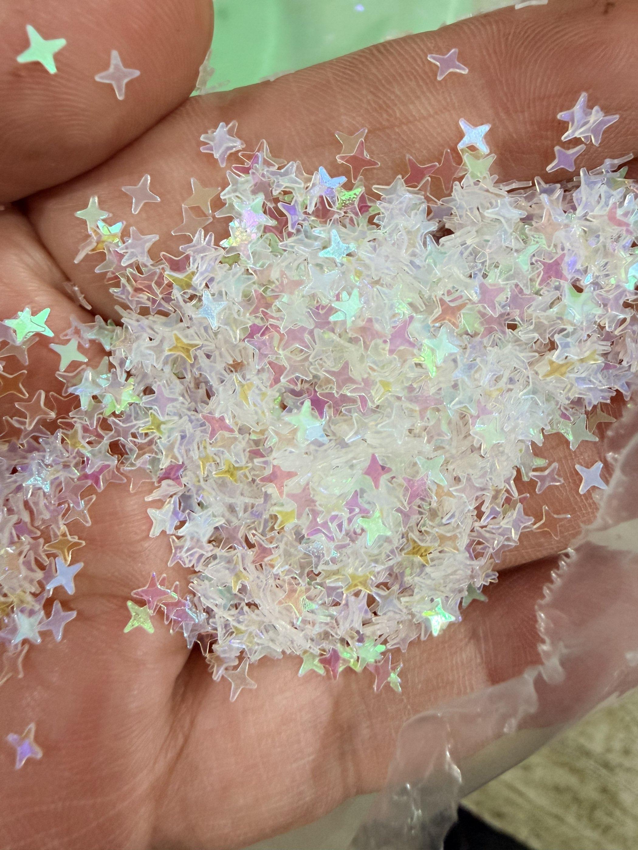 Iridescent Cross Star Confetti Wedding Paillettes Sewing Wedding Craft Women DIY Garment Accessory 4mm