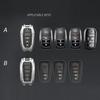For Toyota Mark X Corolla RAV-4 Prado Carola 2 3 4 5Buttons Armor Design Galvanized Alloy Silicone Splicing Car Key Cover Case