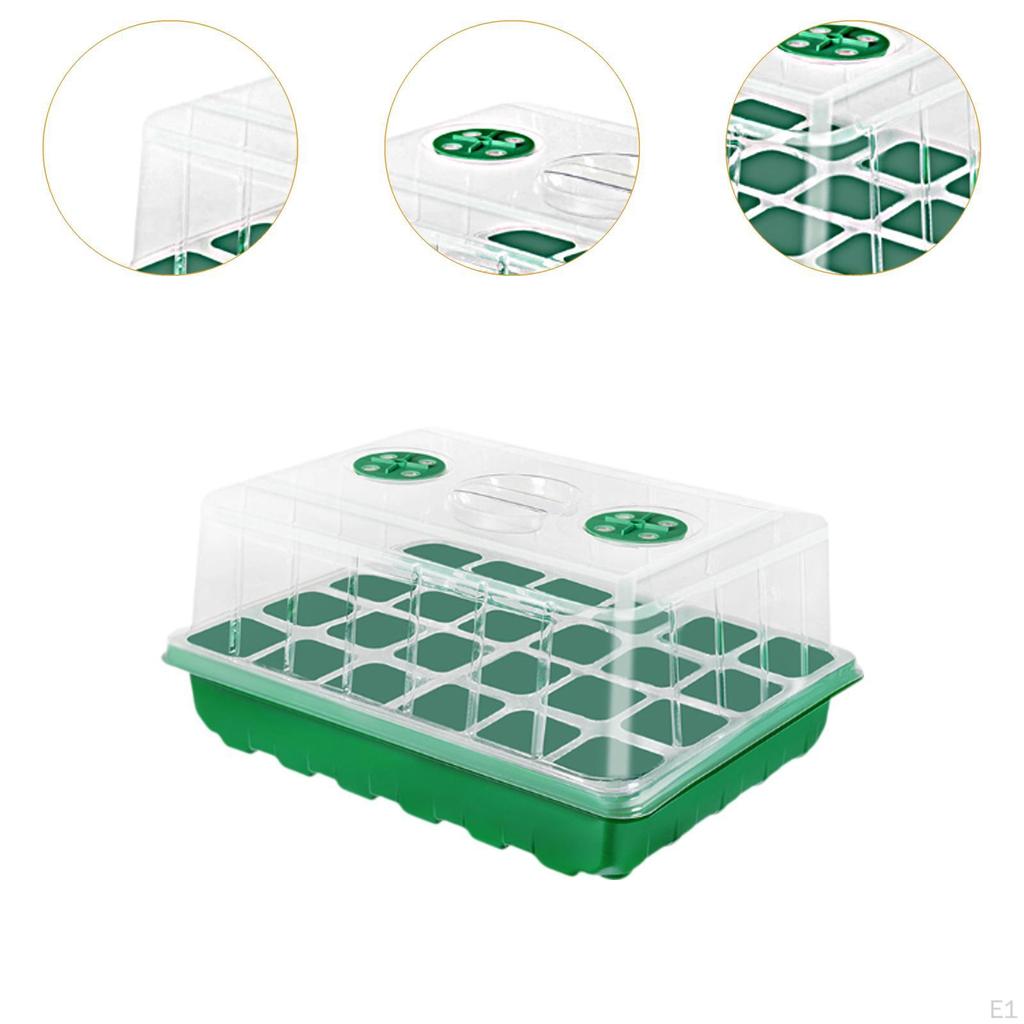 Taca do Kiełkowania Nasion Szkółka 24 Komórki Kiełkowanie z Otworami Wentylacyjnymi Solidny Pojemnik
