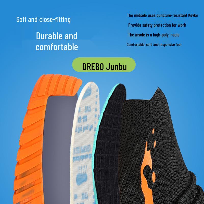 Men's Steel Toe Safety Shoes: Anti-Smash, Anti-Puncture, Wear-Resistant, All-Season Work Protection