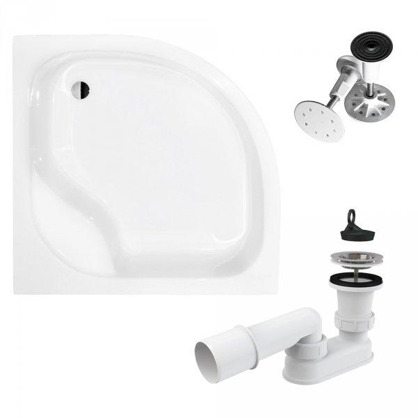 Deep square shower tray DIPER I 90x90 + siphon