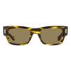 Salvatore Ferragamo Ferragamo Men S Rectangular Rivet SunglaSSeS Sf2011S 216 Brown Melange 53mm 216