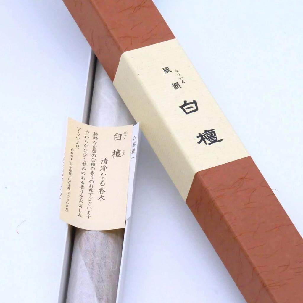 Vůně santalového dřeva Velké kadidlo 80g Eirakuya ve 3. roce Bunsei [Fuin Sandalwood] 32,5cm [Éra založení]