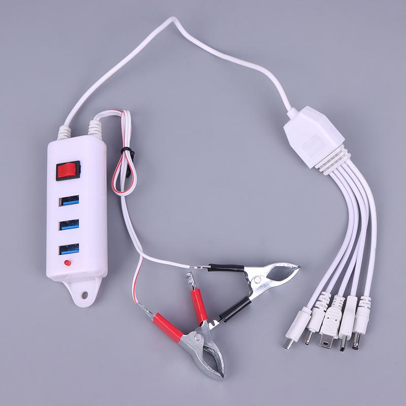 3 USB Klip s vypínačem Nabíječka Nabíječka mobilního telefonu USB rozhraní Univerzální baterie Nabíječka mobilního telefonu