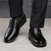New Men's Leather Shoes Business Casual Soft Leather Shoes Non-slip Soft-soled Shoes Work
