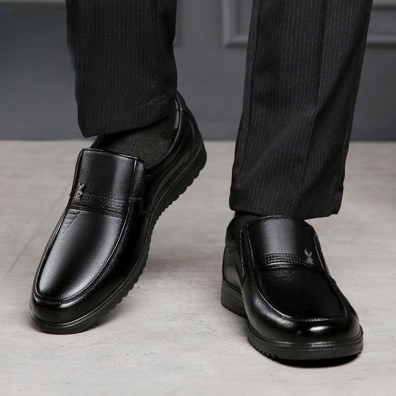 New men's leather shoes business casual soft leather shoes non-slip soft-soled shoes work