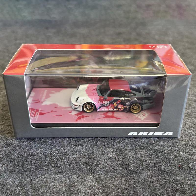 BSC Decode 1:64 RWB 993 964 Full Carbon Matte Black Simulation Alloy Car Model Collection