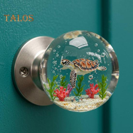 Decorative Door Handle High Durability Simple Installation Nature-Inspired Transparent Doorknob Cabinet Pull