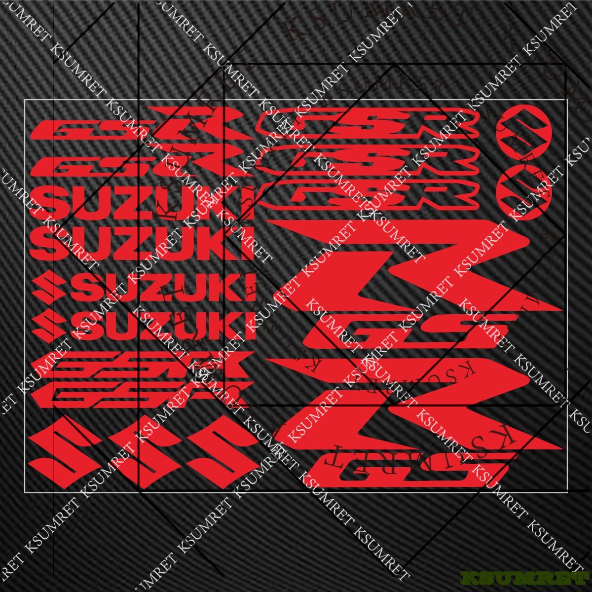 AAGK1 For Suzuki Gsr Stickers Motorcycle Sticker Decal Gsr 600 750 Decals красный