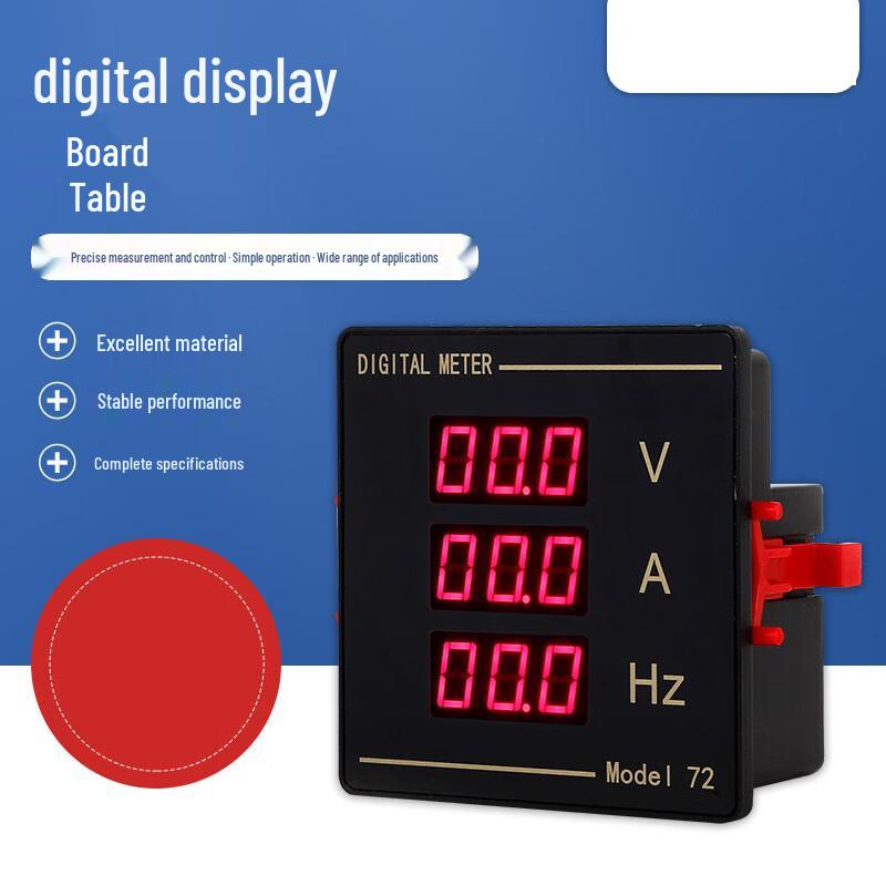

Digital LED Current Voltage Frequency Combination Meter CN plug (adapter included)