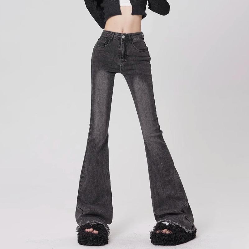 Ladies' High Waisted Jeans Autumn Fashion Jeans Vintage Y2K Wide Leg Denim Pants Women  Loose Trousers