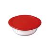 Lunch Box - Ô Cuisine - Panier-repas Rond - 1,1 L - Rouge - 21 X 21 X 7 Cm