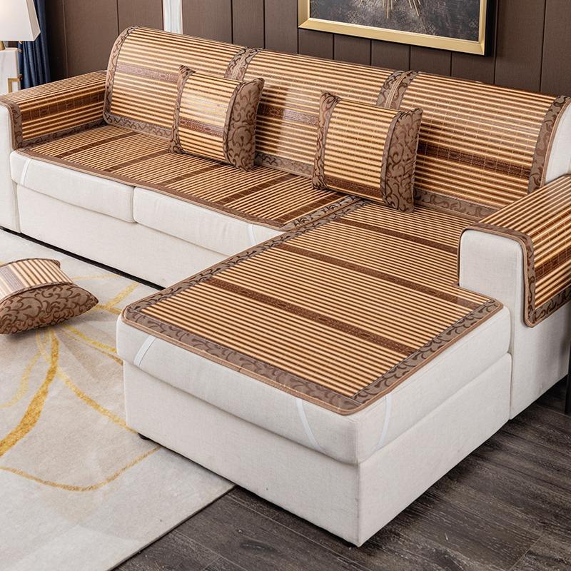 

Летний бамбуковый коврик, диванная подушка, летний нескользящий коврик, новый бамбуковый коврик из ледяного шелка, прохладная диванная подушка 80*180cm