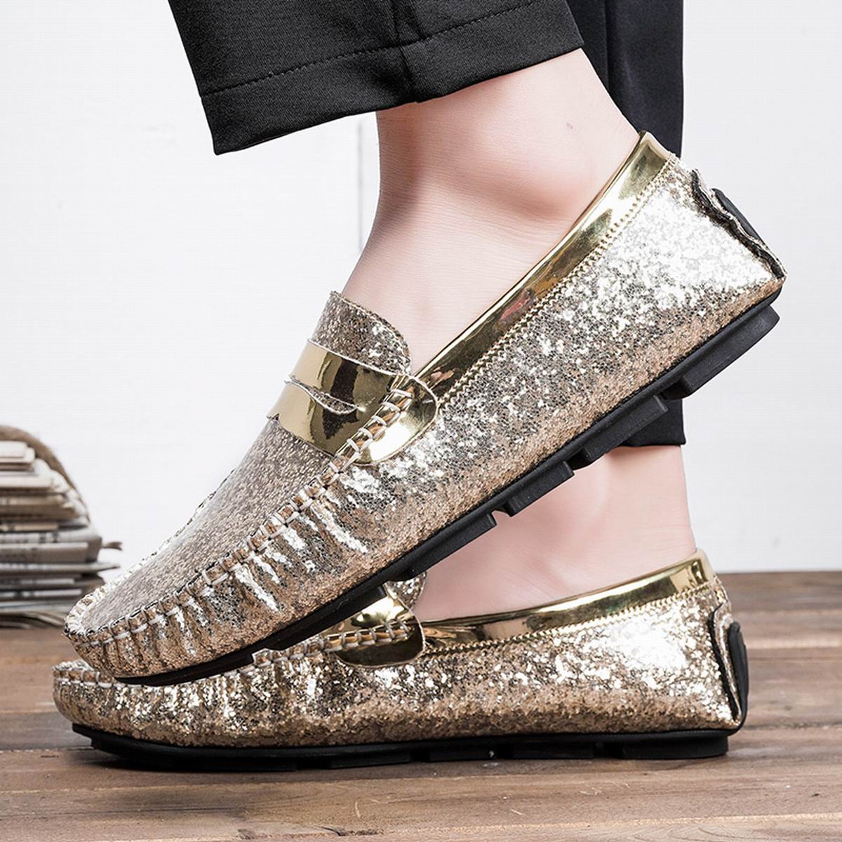 Мужские мокасины ручной работы из искусственной кожи для мужчин — фото 7