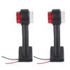 2Pcs 12 LED 10V‑30V Elbow Side Marker Indicator Light Lamp Side Marked Lamp for Car Truck (X1)
