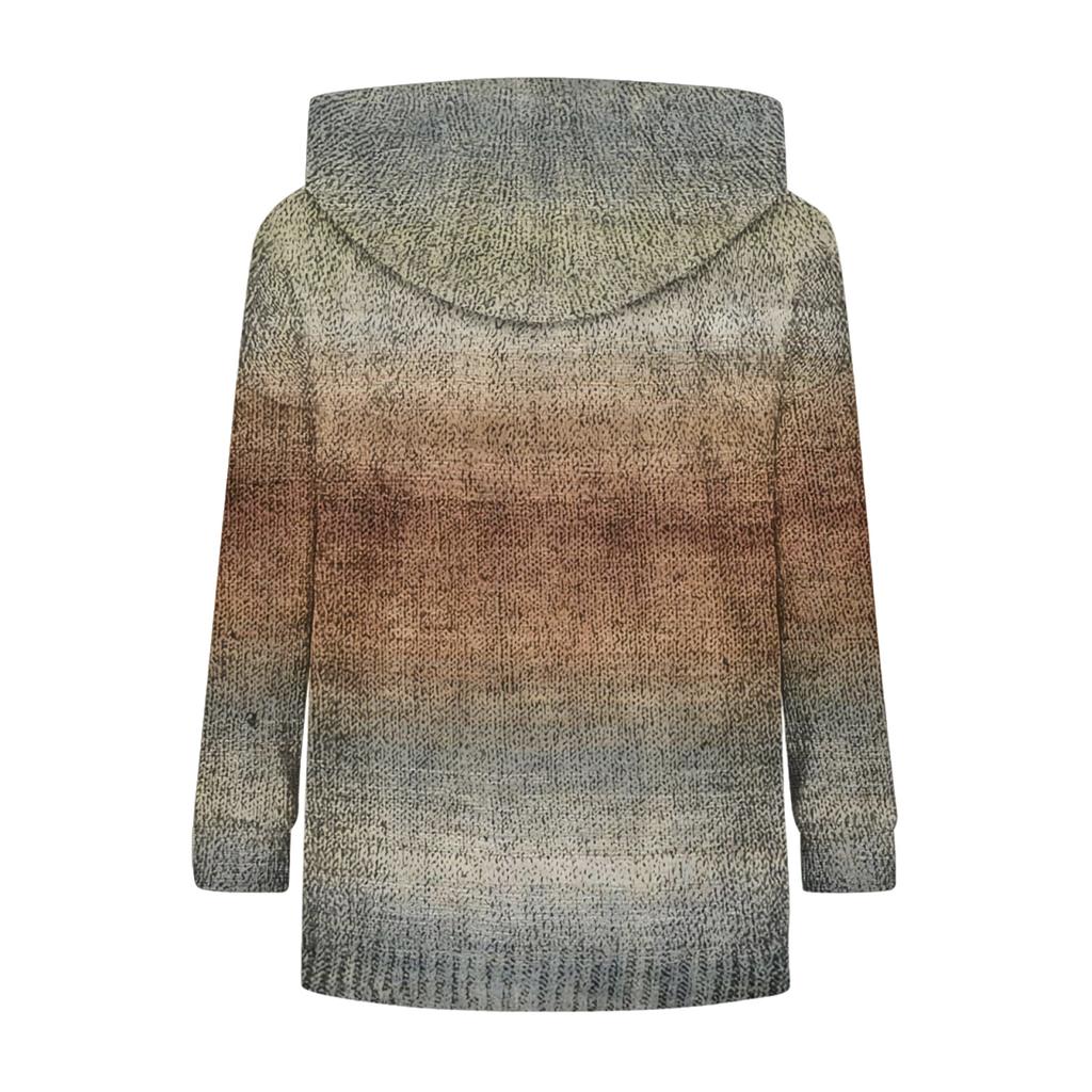 Women's Fashion Casual Long Sleeve Solid Color Hooded Sweatshirt Tops