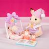 Sylvanian Families Chocolate Rabbit Dreamland Set (5806) + Chocolate Rabbit Twins & Stroller Set (5432) Bundle