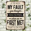 Vintage Metal Sign Sarcastic Quote Wall Decor for Home Garage Cafe Gift