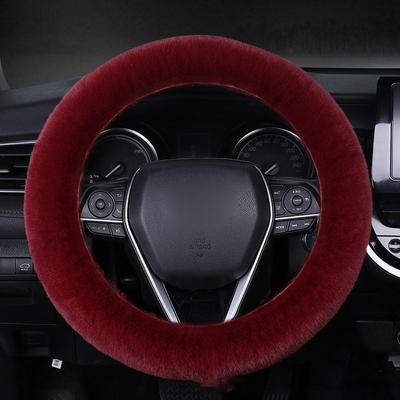 Capa de inverno peluda pelúcia acessório de direção rosa capa de volante carro fofo