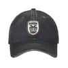 PAOK Griechische Fußball-Sportfans aus Thessaloniki Jeansstoff Kappe Lässige Baseballkappen Verstellbarer Hut Unisex Baseballkappen