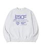 ESCAPEFROM Purple Heart Crew Collection Print Sweatshirt White Melange