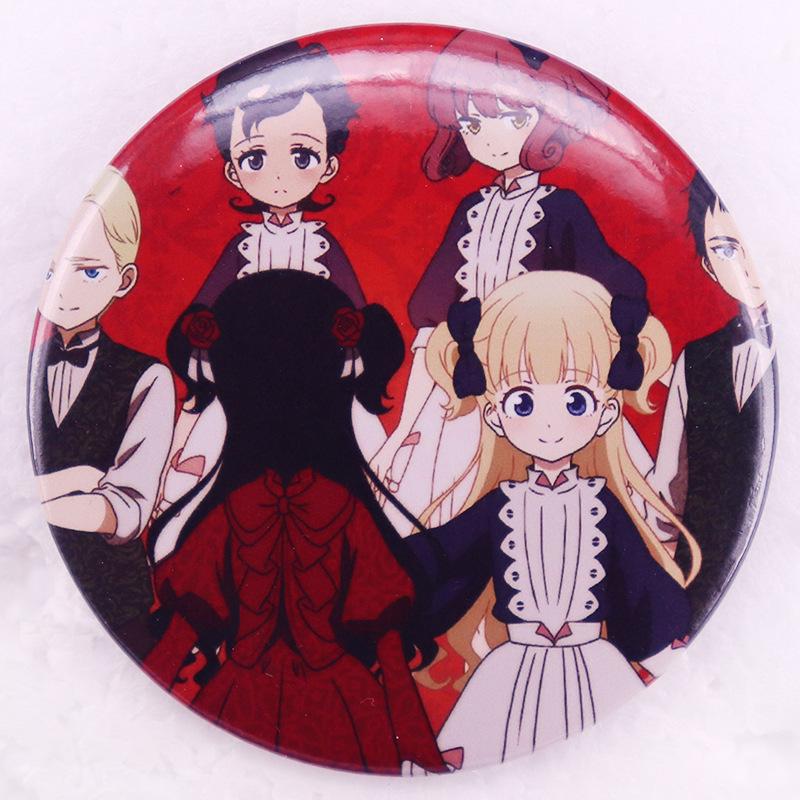 Shadow House Anime Horror Aesthetic Pin Badge белый