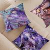 G-Genshin Impact Raiden Shogun Stitch Lucky Dragon Pillow Cover Sofa Cushion Cover Home Room Decoration Children Gift