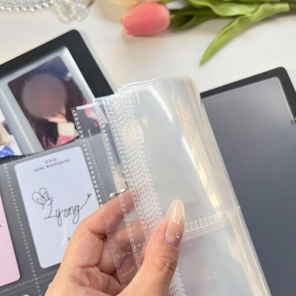 4 Grid Binder  Photo Card Collect Book Large Capacity Idol Photo Album Photocards Holder Storage Book Stationery