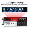 4USB 6000W Onduleurs de Voiture à Énergie Solaire Écran LCD DC12/24V Vers AC 110V/220V Transformateur de Tension Onde Sinusoïdale Modifiée Adaptateur de Voiture