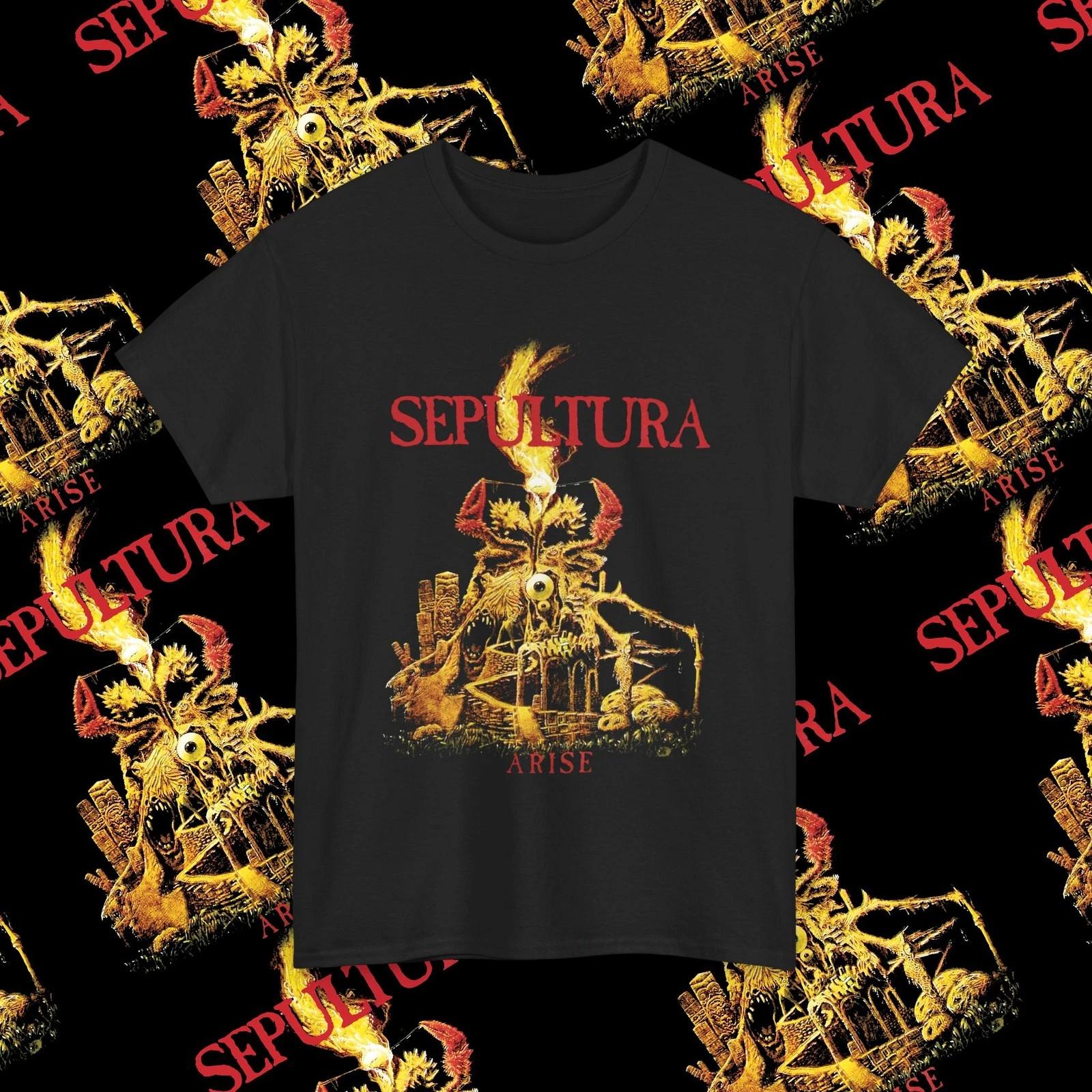 Sepultura Arise Vintage Reprint Death Metal Band T-Shirt, Thrash Metal Shirt 2XL