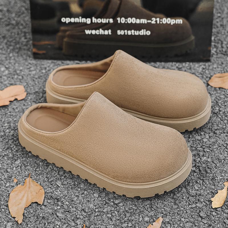 Men'S Casual Slip On Slippers Summer New Soft-Sole Anti-Slip Comfortable Outdoor Walking Shoes Fashion Youth Joker Tide Slippers