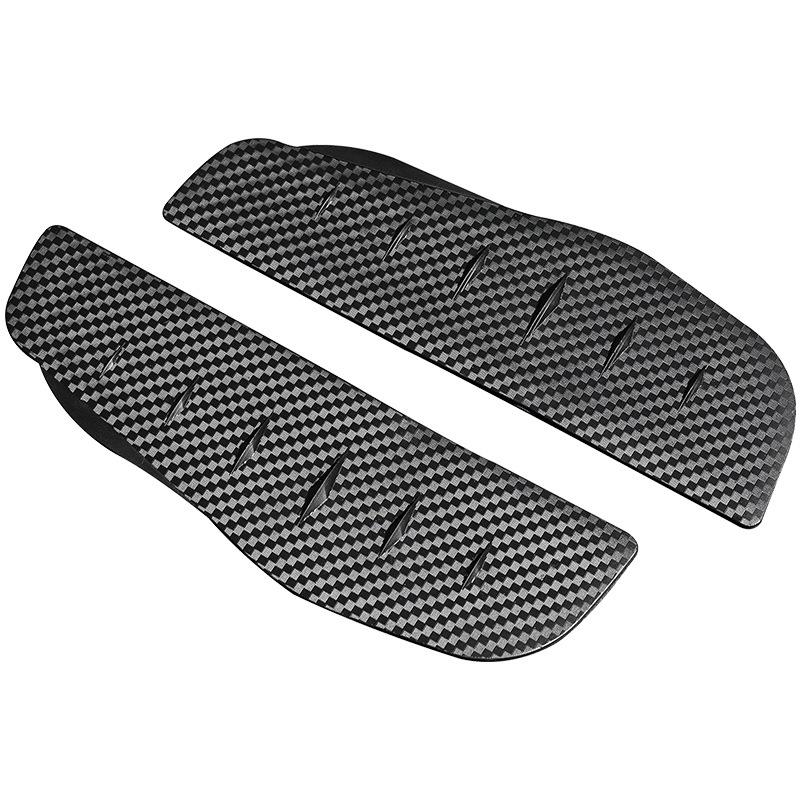 2Pcs Car Rearview Mirror Rain Cover Carbon Fiber Side Mirror Protector Waterproof Shield Rain Eyebrow Universal Auto Accessories
