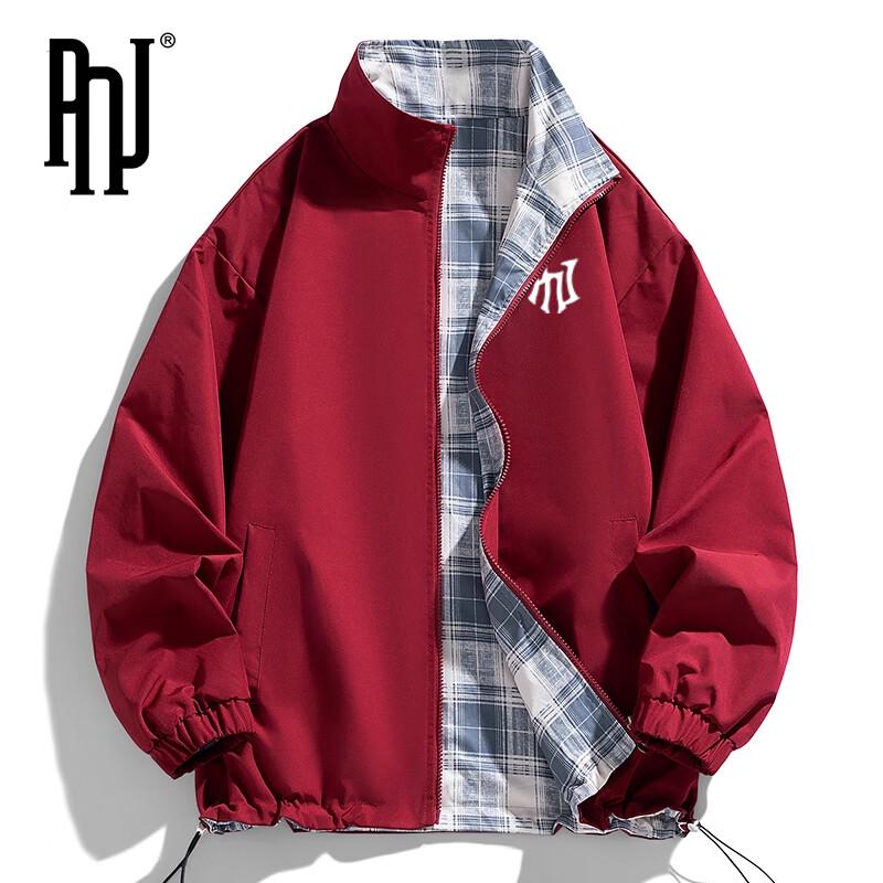 

PNJ Men s Windproof Stand-Up Collar Loose Fit Breathable Versatile Outdoor Jacket 2XL