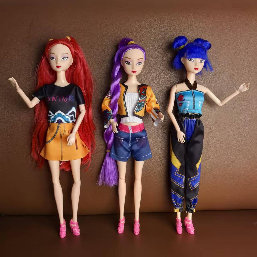 @@Puppe 30CM Demon Hunters Rumi Mira Zoey Puppenspielzeug Kpop Demon Hunters Puppe und Kleidung Puppe Mädchen Ankleiden Fans sammeln Geschenke