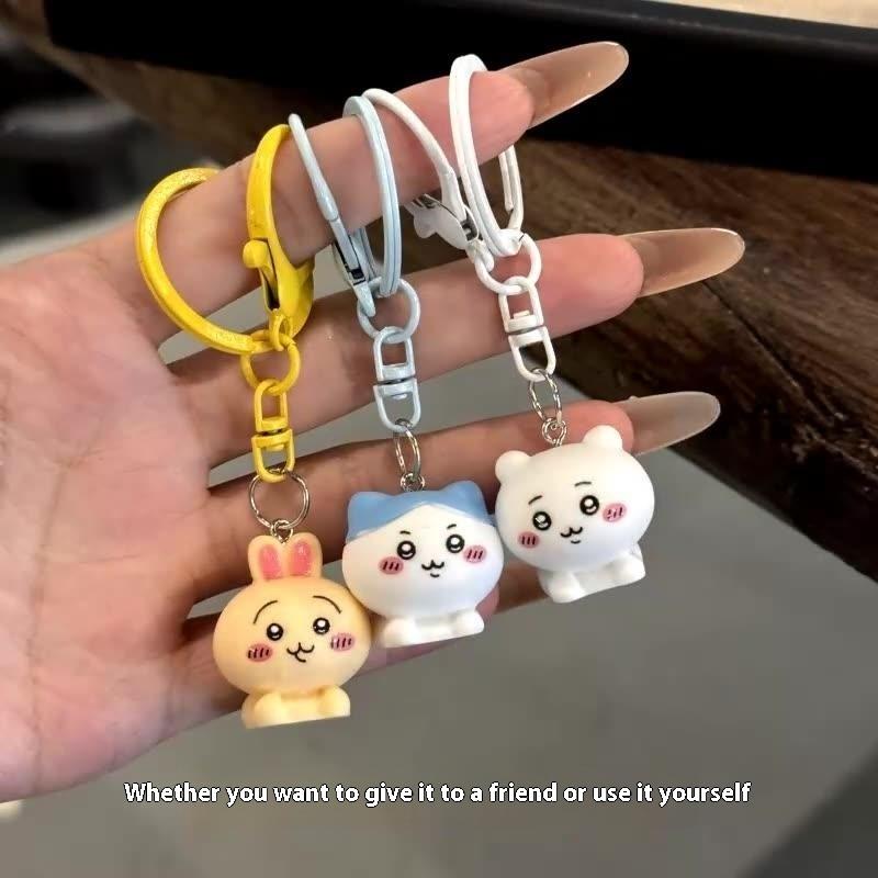 1/3 ks Kreslený klíč Přívěsek na ozdobu batohu Kawaii Anime Čikawy Hačivary Usagi Roztomilá panenka Klíčenka Děti Dívky Dárky