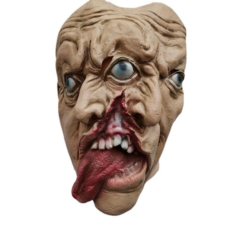 Resident Evil Blood Zombie Mask With Three Eyes For Halloween Horror Props Event