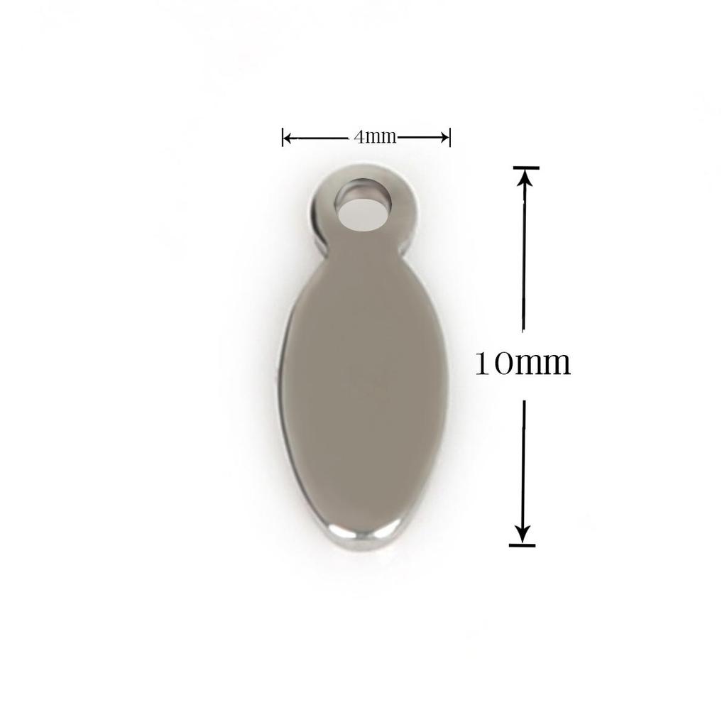 50Pcs Geometric Pendant Stainless Steel Charms For Women Kids Necklace Bracelet DIY Jewelry Making Accessories