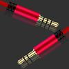 Audio Cable Stable Transmission Anti-interference Built-in MIC 3.5mm Male to Male Audio Wire for Headphone