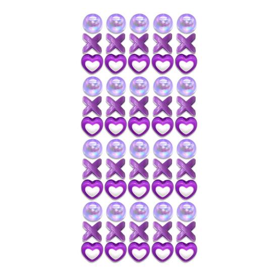 60Pcs Braid Hair Accessories, Heart Letter Shape Hair Rings, Large Hole Design Hair Beads for Thick Braids Dreadlocks Multi-Strand Hair DIY