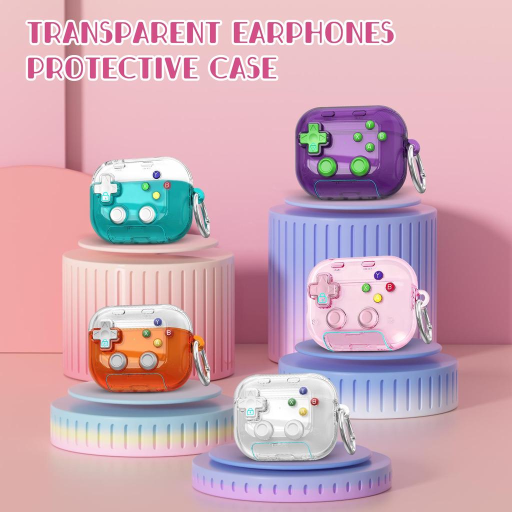 Transparent Headphone Case Integrated Decompression Bracket Wireless Headphone Case