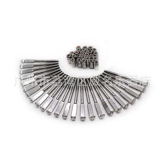 24-Piece Banjo Piano Hooks Set - Desk Piano Accessories