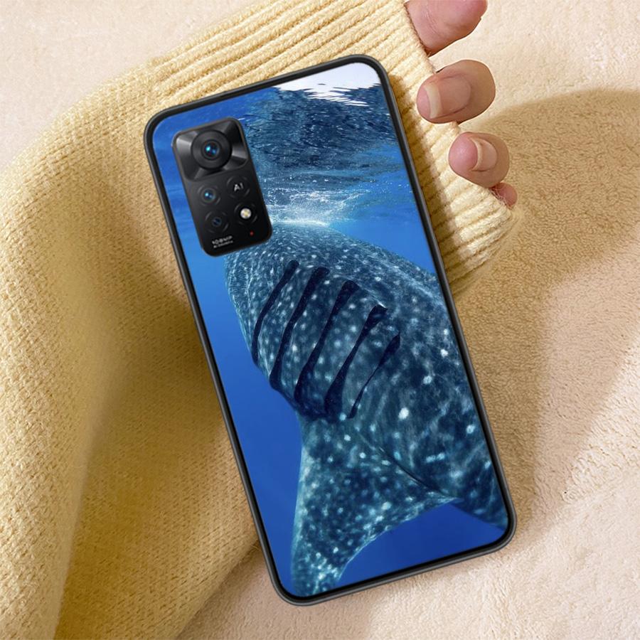 

Ocean Whale Shark Swimming Phone Case For Redmi Note 13 14 15 Pro Plus 12 13C 12C 15C 9 10 10C 9T 9C 9A TPU Soft Cover Clear Cel Redmi 12C