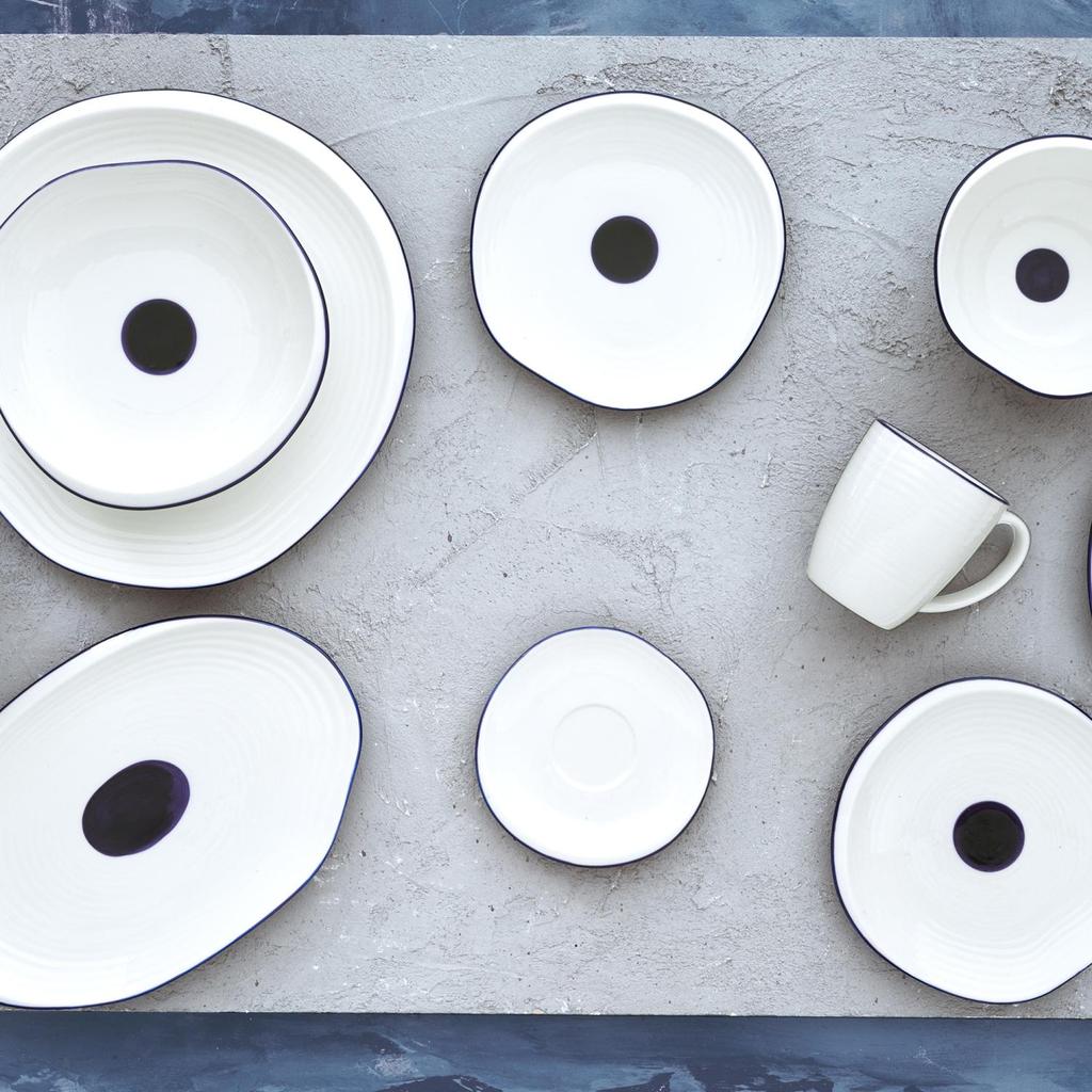 Porcelain Salad Bowl & , KROG DUKA